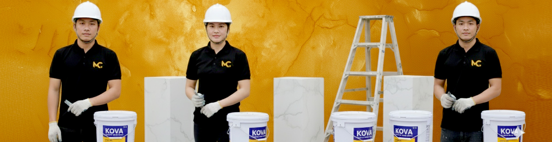 Banner sơn giả đá Minh Châu