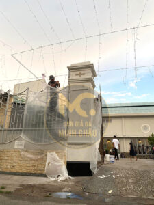 Thi công sơn giả đá cho nhà thờ