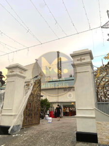 Thi công sơn giả đá cho nhà thờ